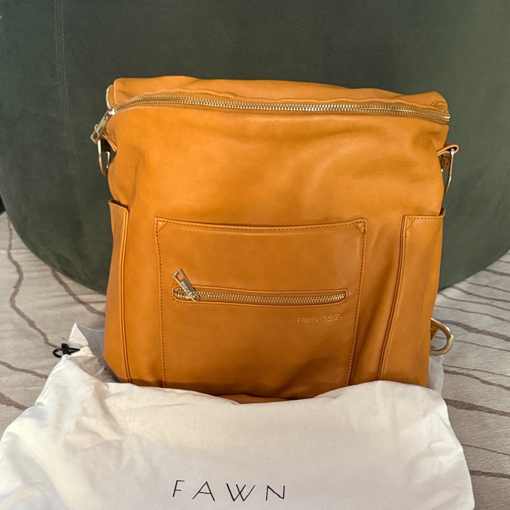 Fawn Design Original Diaper Bag Backpack – limited edition Honey color